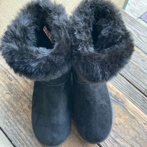 Fluffy boots